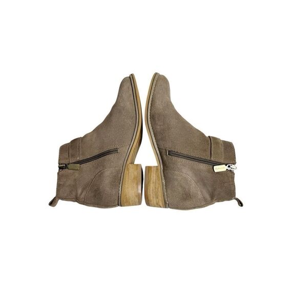Blondo taupe suede Luca waterproof ankle boots size 7.5 - Picture 4 of 13